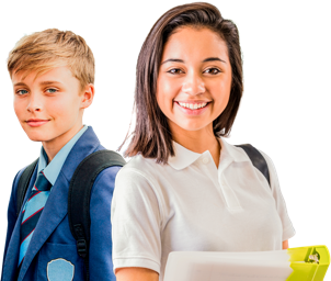 A secondary and senior student