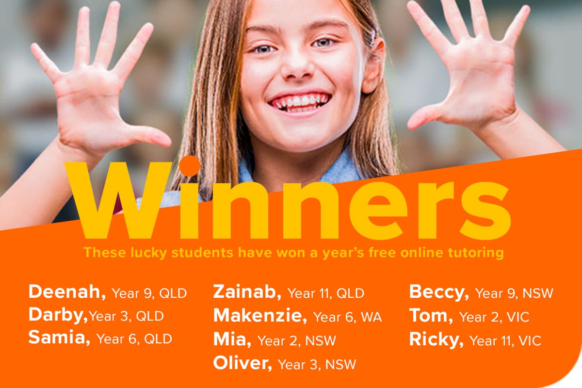 Cluey Learning free tutoring competition winners